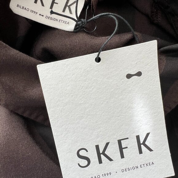 NWT SKFK Izua Black Brown Button Front Belted Mini Dress Size 6 Reg. $119 - Picture 8 of 12